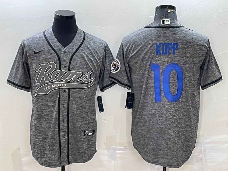 Men Los Angeles Rams #10 Kupp Grey hemp ash 2022 Nike Co branded NFL Jersey->tampa bay buccaneers->NFL Jersey